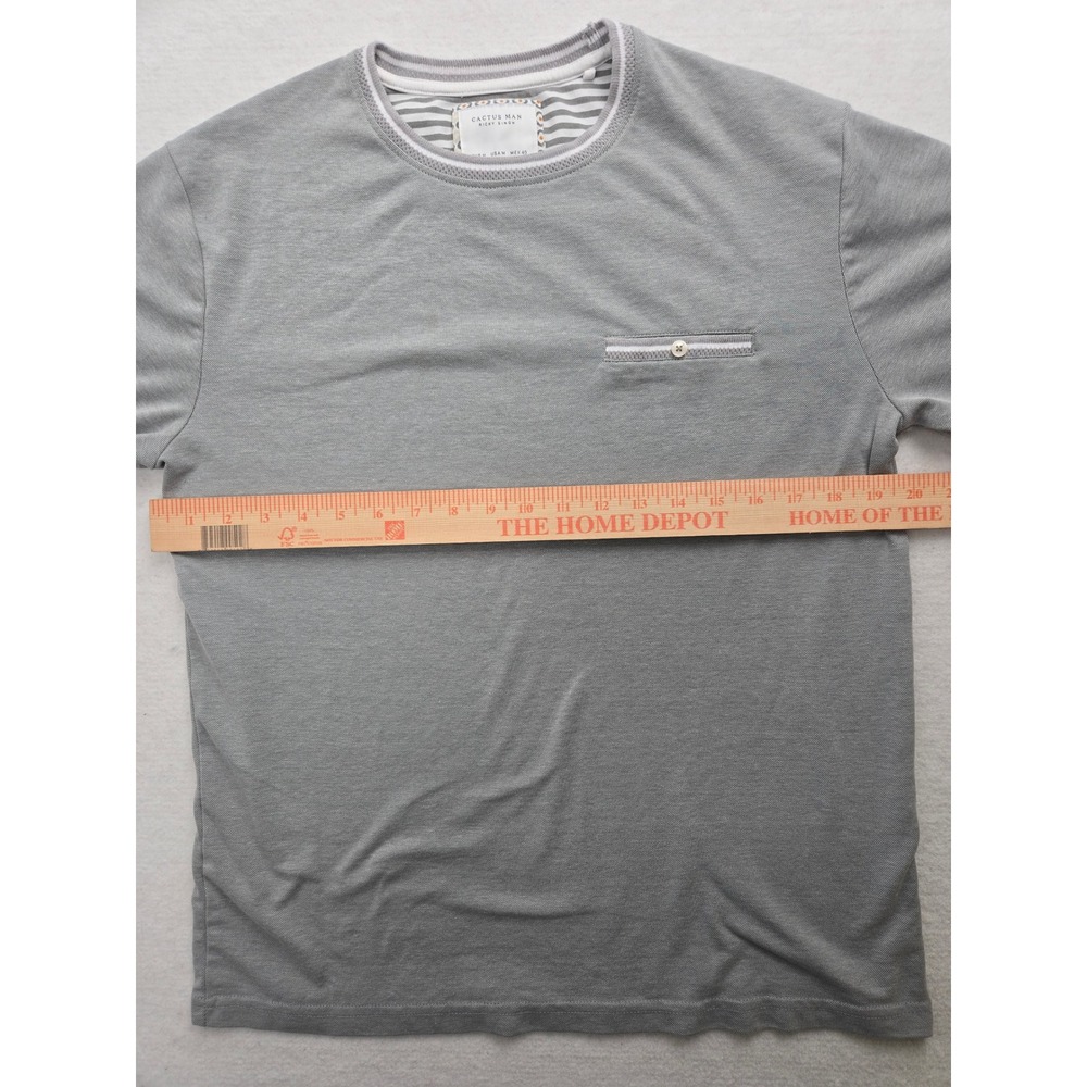 Cactus Man Ricky Singh Gray Long Sleeve Crew Neck T-Shirt Mens Size M - Picture 5 of 7